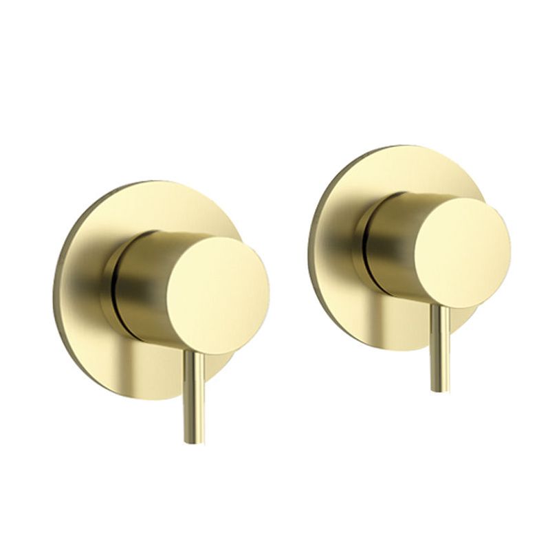 Just Taps Vos Brushed Brass Wall Mounted Valves