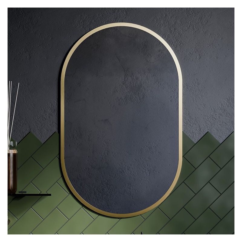 Origins Living Docklands Capsule Mirror Brushed Brass