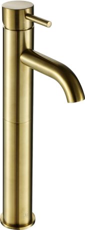 Just Taps VOS Brushed Brass Single Lever Tall Basin Mixer