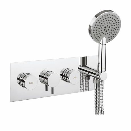 Crosswater Dial Kai Lever Thermostatic Shower Valve With 2 Way Diverter And Shower Kit