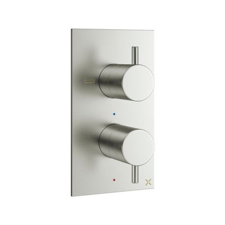 Crosswater MPRO Brushed Stainless Steel Thermostatic Bath Shower Valve