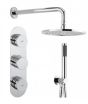 Crosswater Dial Valve 2 Control with Central Trim, Handset & Shower Head