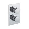 Just Taps Plus Round Thermostatic Concealed 2 Outlet Shower Valve