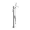 Just Taps Hugo Floor Mounted Bath Shower Mixer With Kit-Brass with chrome Finishing