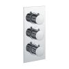 Just Taps Plus Round Thermostatic Concealed 3 Outlet Shower Valve