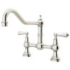 Perrin And Rowe Provence Kitchen Sink Mixer Tap Lever Handles Polished Nickel