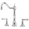 Perrin And Rowe Alsace Kitchen Sink Mixer Tap With Lever Handles Without Rinse Chrome