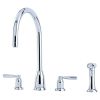 Perrin & Rowe Callisto Kitchen Sink Mixer Tap With C-Spout And Rinse Lever Handles