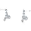 Perrin And Rowe Mayan Wall Mounted Kitchen Taps With Lever Handles Gold