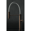 Gessi Cesello Semi-professional single lever monobloc with silicone flex spout and detachable single flow spray head - Brushed Warm Steel