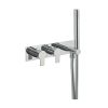 Just Taps Amore Thermostatic Concealed 2 Outlets Shower Valve With Attached Handset