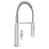 Grohe Eurocube Professional single lever monobloc with spring spout and pull-out spray/mousseur
