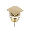 Just Taps HIX Basin waste, Universal Slotted and Unslotted Brushed Brass