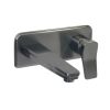 Just Taps HIX Single Lever Wall Mounted Basin Mixer Brushed Black 37231BBL