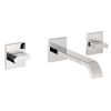 Just Taps Leo 3 Hole Wall Mounted Basin Mixer