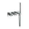 Just Taps Solex Thermostatic Concealed 2 Outlets Shower Valve With Attached Handset
