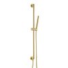 Just Taps Slide rail with pencil shower handle and hose Brushed Brass