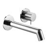 Just Taps Wall mounted basin mixer with lever Chrome