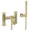 Just Taps Solex Deck Mounted Bath Shower Mixer with Kit Brushed Brass