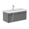 Saneux INDIGO 1-drawer unit gloss grey for 100cm basin
