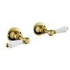 Just Taps Grosvenor Lever Antique Brass Edition Lever Wall Valves