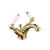 Just Taps Grosvenor lever basin mixer with pop up waste, LP 0.2 Brass with Nickel finish