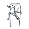 Just Taps Plus Nelson Deck Mounted Bath Shower Mixer with Kit