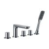 Flova Allore 5-hole deck mounted bath and shower mixer with shower set