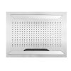 Just Taps Aquamist Rectangular Ceiling Mounted Fixed Shower Head with Cascade and Rain Function 600mm Wide - Chrome