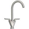 Clearwater Vitro Mono Sink Mixer with Swivel Spout - Brushed Nickel