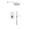 Just Taps Athena 2 Outlet Touch Thermostat with Overhead Shower & Handshower
