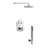 Just Taps Leo 2 Outlet Touch Thermostat with Overhead & Hand Shower