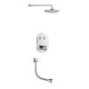 Just Taps Leo 2 Outlet Touch Thermostat with Overhead Shower & Bath Filler