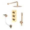 Saneux COS 3 way shower kit – Brushed Brass