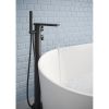 Crosswater Wisp Matt Black Floor Standing Bath Shower Mixer with Kit