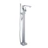 Just Taps Curve Single Lever Floor Standing Bath Shower Mixer With Kit