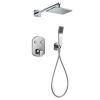 Flova Dekka GoClick® thermostatic 2-outlet shower valve with fixed head and handshower kit
