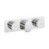 Crosswater Dial Pier Thermostatic Shower Valve 3 Control-Chrome Finish
