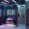 HIB Dimension Bathroom LED Cabinets 80cm x 70cm x 14cm