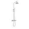 Flova XL exposed thermostatic shower column with Easy Fix Kit included
