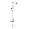  Just Taps  Florence Thermostatic Shower Pole, Adjustable With Overhead Shower,Hand Shower And Bath Spout