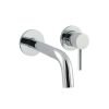 Just Taps Florence Chrome Wall Mounted 2TH Basin Mixer