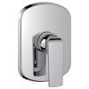 Flova Fusion concealed single outlet manual shower mixer (large plate)
