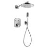 Flova Fusion GoClick® thermostatic 2-outlet shower valve with fixed head and handshower kit