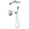Flova Fusion GoClick® thermostatic 4-outlet shower valve with 3-function rainshower and handshower kit