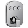 Flova Fusion thermostatic concealed 3-button GoClick® shower valve
