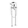 Just Taps Grosvenor Cross Black Edition Cross Wall Mounted Bath Shower Mixer with Kit