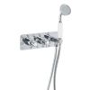 Just Taps Grosvenor Cross Thermostatic Concealed 2 Outlet Valve And Handset
