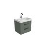 Saneux HYDE 60cm 2 drawer wall mounted unit – Matte Sage