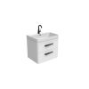 Saneux HYDE 60cm 2 drawer wall mounted unit – Matte White